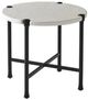 Tommy Bahama® Outdoor Pavlova Graphite Round End Table with Ivory Weatherstone Top-0