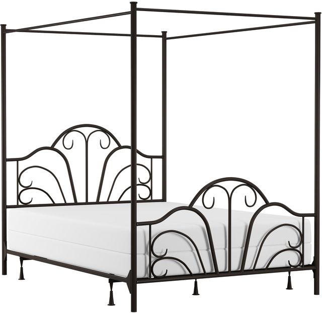 HH2 Home Dover Black Queen Canopy Bed-0
