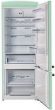Unique Appliances Classic Retro 28" 17 Cu. Ft. Summer Mint Green Counter Depth Bottom Freezer Refrigerator-4