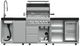 FORNO® Bulnes Series Alta Qualita Black and Stainless Steel Outdoor Kitchen Kits-1