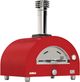 XO 29" Red Countertop Natural Gas and Wood Pizza Oven-0