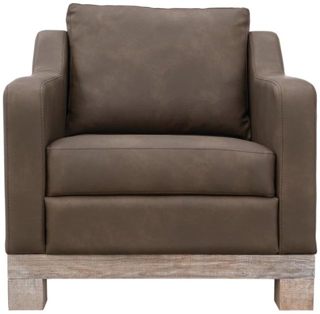 International Furniture Direct Samba Dark Chocolate/Sand Drift Accent Chair-1