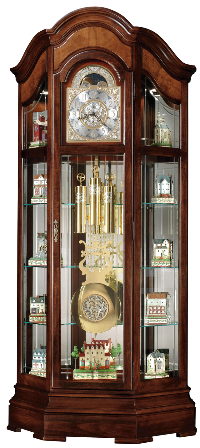 Howard Miller Traditional Windsor Cherry Wood Cherry Curio Cabinet