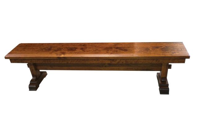 Door County 48" Sandy Creek Trestle Bench Hand Planed-0