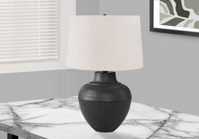 Monarch Specialties Inc. 26"H Black Metal Table Lamp-4