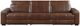 Homelegance® Sutton 3-Piece Brown Leather Power Reclining Sectional with Power Headrests and Charging Ports-5