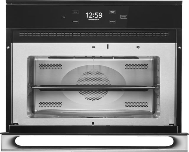JennAir® NOIR™ 24" Floating Black Glass Built-In Electric Single Oven-1