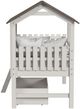 Westwood Design Lodge Cookies/Cream Youth Twin Loft Bed with Ladder and Fencing-3