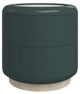 Caracole® Gelee Caracole Classic Crystal Gray Mirror Top Round Accent Table with Apatite Gloss/Oracle Base -1