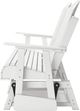 Signature Design by Ashley® Hyland Wave White Plastic Outdoor Glider Loveseat-3