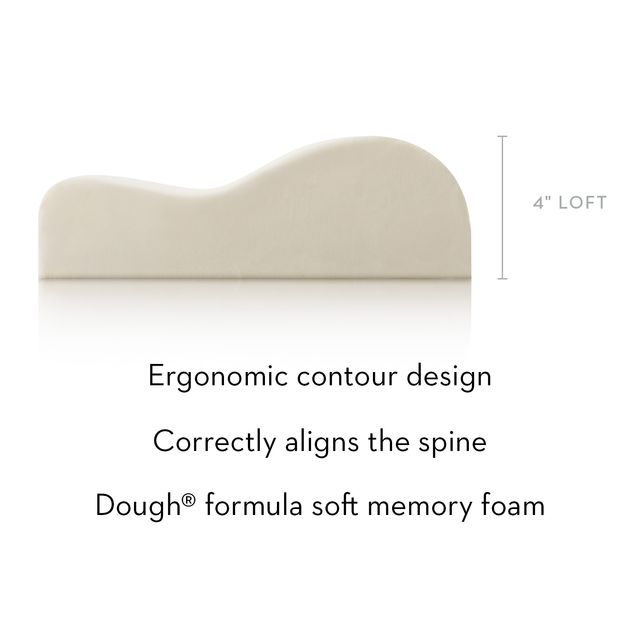 Malouf® Contour Dough™ Queen Pillow-4