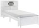 Homelegance® Sloane White Twin Youth Bookcase Platform Bed with Hidden Desk, Stool and Storage Bench-0