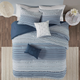 Olliix by Urban Habitat Calum Navy Full/Queen Cotton Jacquard Comforter Set-5