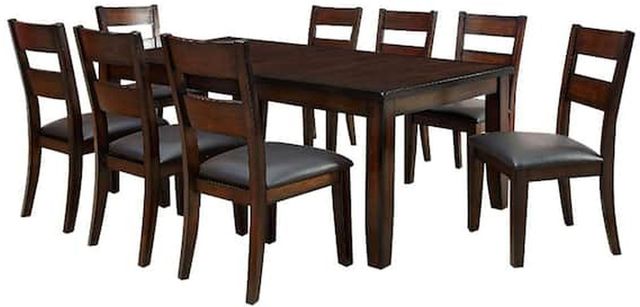 Furniture of America® Dickinson I 9-Piece Dark Cherry Dining Table Set-0