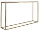 Uttermost® Redmond White Marble Top Console Table with Brass Frame-0
