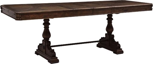 Magnussen Home® Durango Willadeene Brown 81" Trestle Dining Table-2