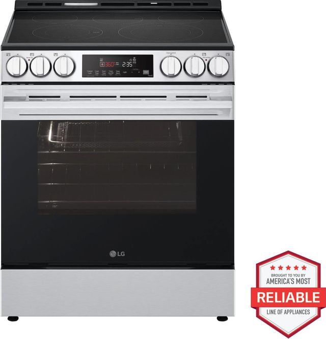LG 30" PrintProof® Stainless Steel Slide In Electric Range with ProBake Convection®-2