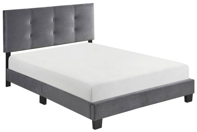 Homelegance® Newberry Dark Gray Full Platform Bed-0
