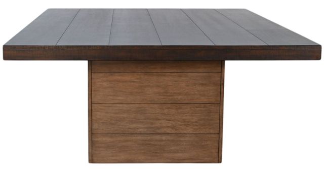 Sunny Designs™ Boise Square Tobacco Leaf Dining Table with Buckskin Storage Base-3