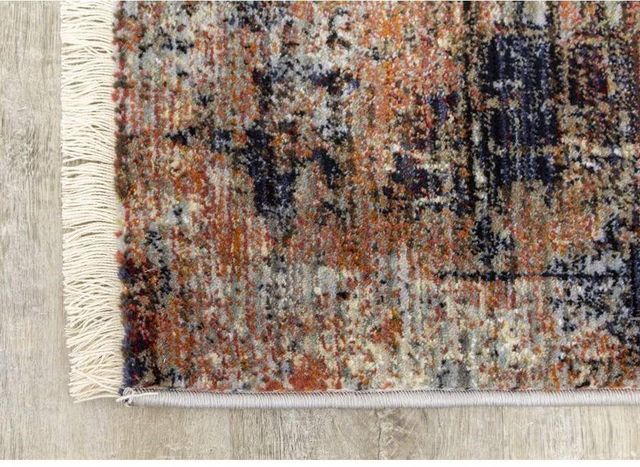 Kalora Interiors Serene Red Blue Beige 7'10" x 10'6" Rug-1