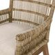 Classic Home Valerie Brown Olefin/Wooden Outdoor Counter Stool-5