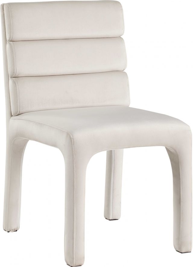 Meridian Furniture Kai Cream Upholstered Dining Side Chair-0