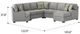 Emerald Home Analiese 5-Piece Light Gray U-Shape Right-Arm Facing Sectional and Chaise-2