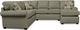 England Furniture Customizable Charlie Dark Brown Sectional-3