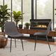 Armen Living Monte Black/Charcoal Dining Side Chair-2