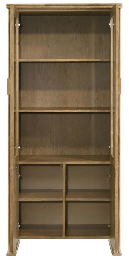 Coaster® Adina Distressed Light Brown Display Cabinet-2