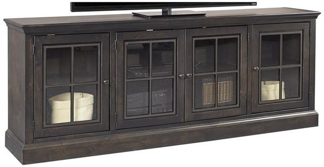Aspenhome® Churchill Ghost Black 84" Console with 4 Doors-0