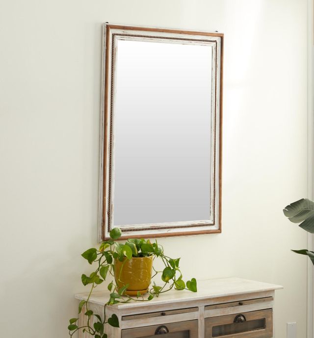 Deco Marche Brown Beaded Wall Mirror-4