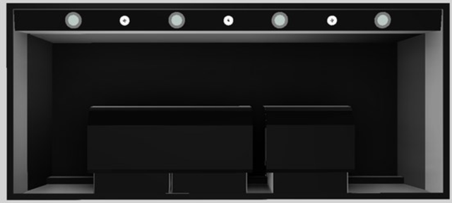 Vent-A-Hood® Designer Series 54" Black Wall Mounted Range Hood-3
