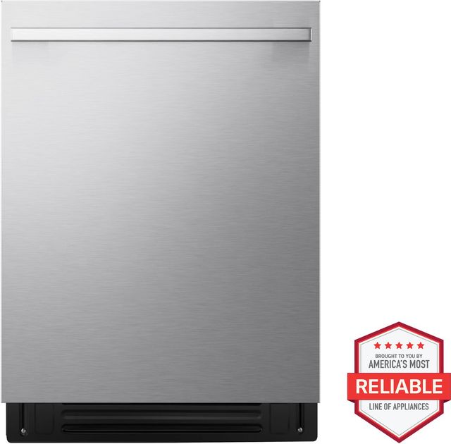 LG Studio 24" PrintProof™ Stainless Steel Top Control Built-in Dishwasher with 1-Hour Wash & Dry, QuadWash® Pro, TrueSteam® and Dynamic Heat Dry™-1