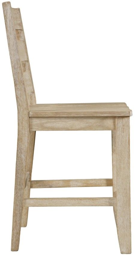Jofran Inc. Sierrafina Almond Rung Back Counter Stool-2
