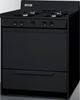 Summit® 30" Black Freestanding Gas Range-1