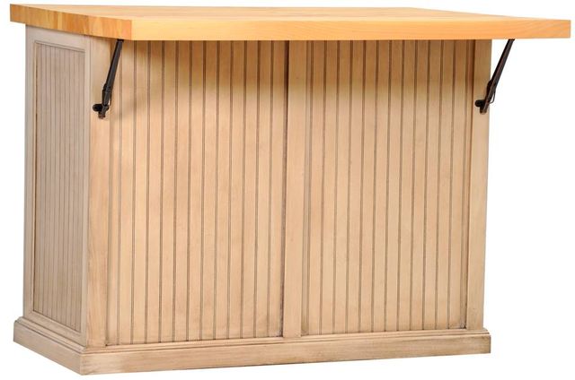 American Heartland Manufacturing Poplar Flip-Up Kitchen Island-1