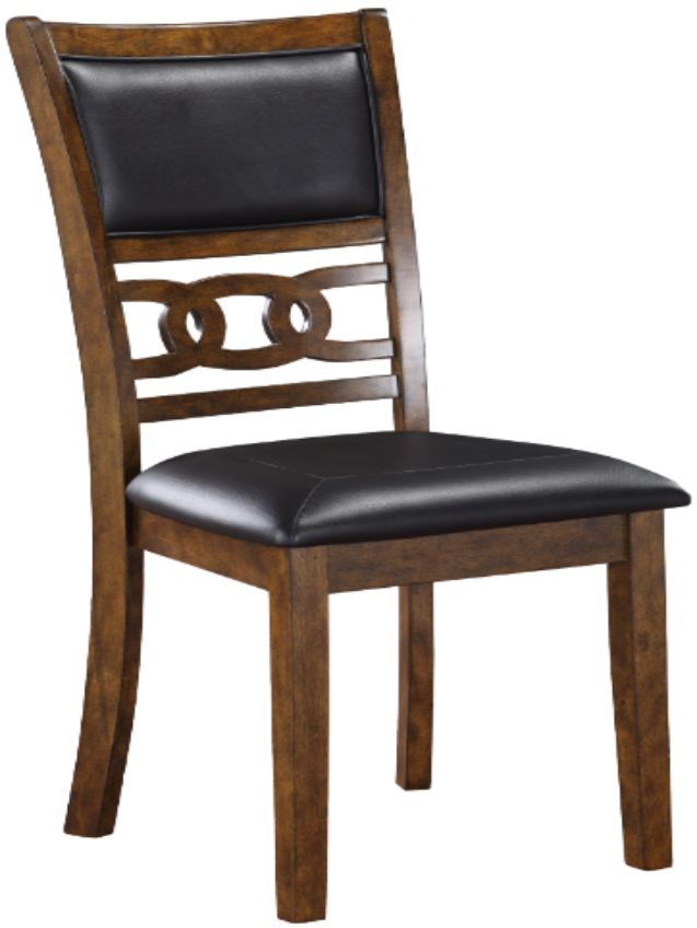 New Classic® Home Furnishings Gia 5-Piece Brown Round Dining Table Set-3