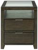 Magnussen Home® Merrick Homestead Brown End Table with Glass Top Insert-1