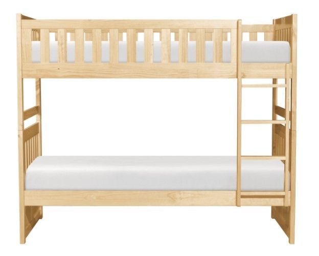 Homelegance® Bartly Natural Pine Twin Over Twin Bunk Bed-2