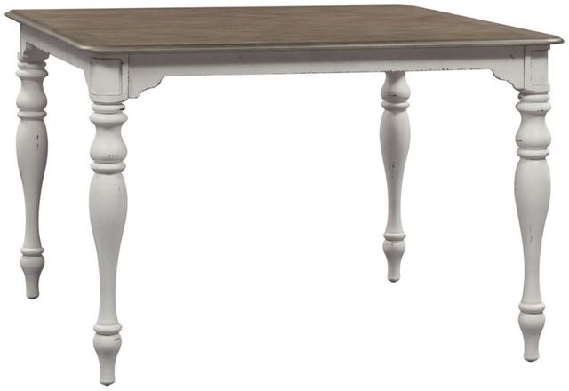 Liberty Furniture Magnolia Manor 5-Piece Antique White/Weathered Bark Optional Gathering Dining Set-2