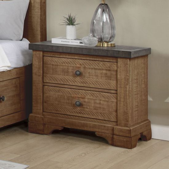 New Classic® Home Furnishings Augusta Rustic Brown Nightstand-1