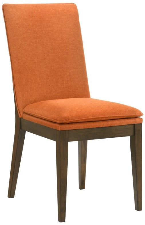 New Classic® Home Furnishings Maggie Terra Cotta/Walnut Dining Chair-0