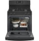 GE® 30" Black Freestanding Gas Range-2