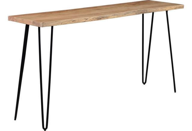 Jofran Inc. Nature's Edge Natural Sofa Counter Dining Table with Black Base-0
