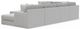 Jackson Furniture Logan 4-Piece Gray Right Side Facing U-Shape Chaise Sectional-4