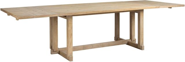 aspenhome® Modern Loft Modern Khaki Extendable Trestle Dining Table-1