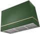 AGA Loge 48" Cornwall Green Wall Mounted Range Hood  with Brushed Brass Trim-0