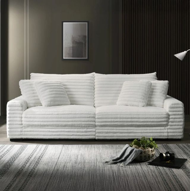 New Classic® Home Furnishings Embrace White Sofa-1