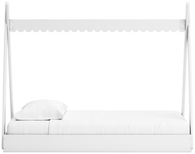 Signature Design by Ashley® Hallityn White Youth Twin Tent Complete Bed in Box-3